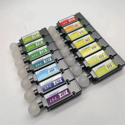 488nm 20mW 50mW 80mW Blue Laser Diode Module for Life Science 0.5m Fiber Length
