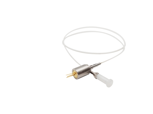 Compact 520nm Green Laser Fiber Coupled Module with Black Anodized Aluminum Housing