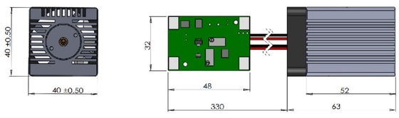 Yellow 571nm Laser Module DPSS Laser 50mW 571nm for Industrial Applications