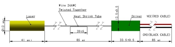 532nm 5mW 3R Green Laser Module with Long Lifetime Weight 0.02 KG Lifetime 5000 Hours